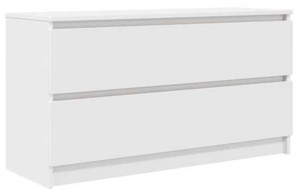 Fehér szerelt fa TV-szekrény 100x35x54 cm