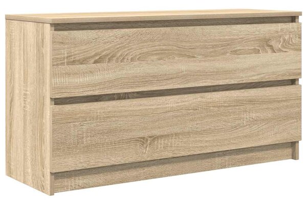 Sonoma tölgy színű szerelt fa TV-szekrény 100x35x54 cm