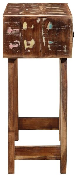 Tömör újrahasznosított fa tálalóasztal 90x32x75 cm