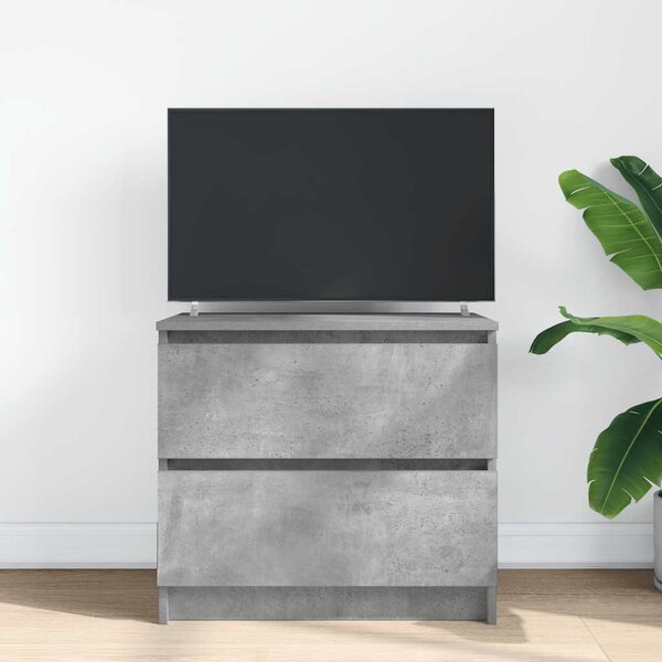Betonszürke szerelt fa TV-szekrény 60x35x54 cm