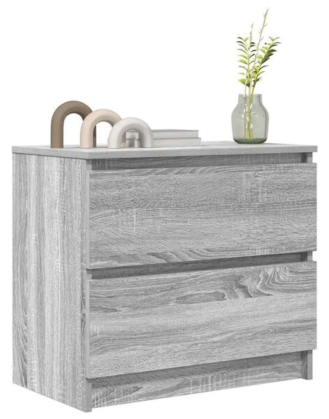 Szürke sonoma színű szerelt fa TV-szekrény 60x35x54 cm