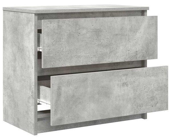 Betonszürke szerelt fa TV-szekrény 60x35x54 cm