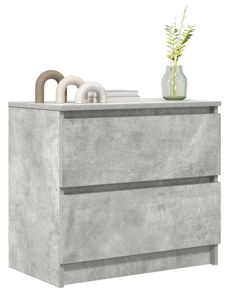 Betonszürke szerelt fa TV-szekrény 60x35x54 cm