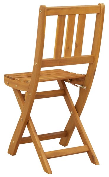 VidaXL Kültéri bistro székek 8 pcs Természetes 40 x 42 x 85 cm