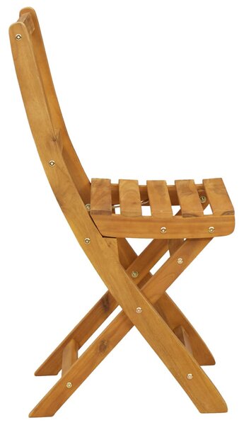 VidaXL Kültéri bistro székek 8 pcs Természetes 40 x 42 x 85 cm