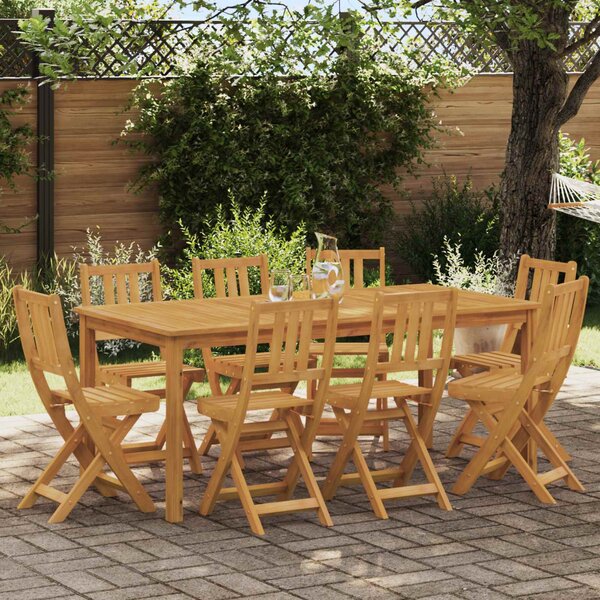 VidaXL Kültéri bistro székek 8 pcs Természetes 40 x 42 x 85 cm