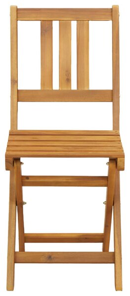 VidaXL Kültéri bistro székek 8 pcs Természetes 40 x 42 x 85 cm