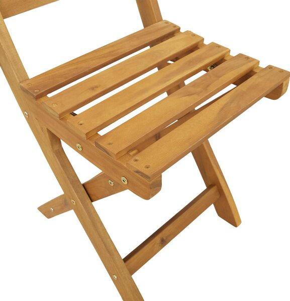 VidaXL Kültéri bistro székek 8 pcs Természetes 40 x 42 x 85 cm