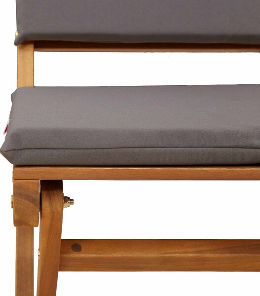 VidaXL Kültéri bistro székek 2 pcs Sötétszürke 38 x 46 x 85 cm