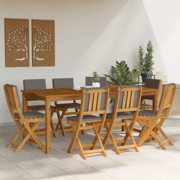VidaXL Kültéri bistro székek 8 pcs Sötétszürke 38 x 46 x 85 cm