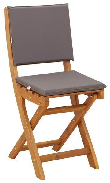 VidaXL Kültéri bistro székek 2 pcs Sötétszürke 38 x 46 x 85 cm