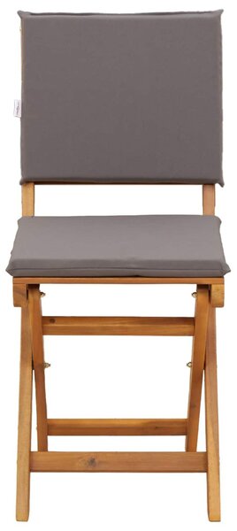 VidaXL Kültéri bistro székek 2 pcs Sötétszürke 38 x 46 x 85 cm