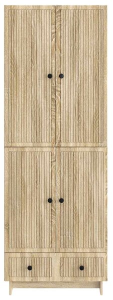 Szekrény szett 2 pcs Sonoma Tölgy 66 x 34,5 x 95 cm Szerelt Fa