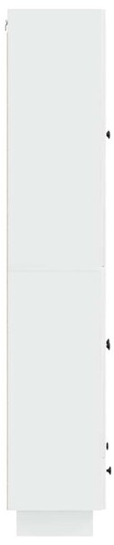 Szekrény szett 2 pcs Magasfényű Fehér 66 x 34,5 x 95 cm