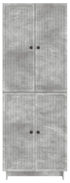 Szekrény szett 2 pcs Betonszürke 66 x 34,5 x 90 cm Szerelt Fa