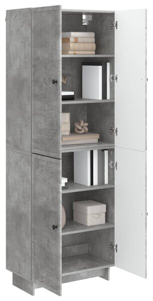 Szekrény szett 2 pcs Betonszürke 66 x 34,5 x 90 cm Szerelt Fa