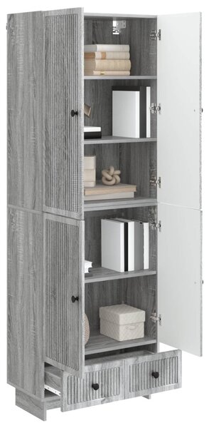 Szekrény szett 2 pcs Szürke Sonoma 66 x 34,5 x 95 cm Szerelt Fa