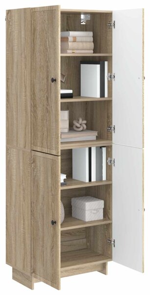 Szekrény szett 2 pcs Sonoma Tölgy 66 x 34,5 x 90 cm Szerelt Fa