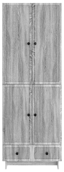 Szekrény szett 2 pcs Szürke Sonoma 66 x 34,5 x 95 cm Szerelt Fa