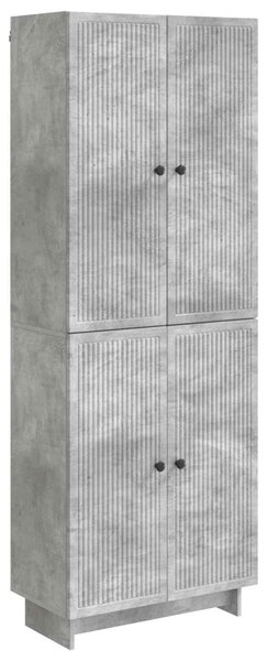 Szekrény szett 2 pcs Betonszürke 66 x 34,5 x 90 cm Szerelt Fa