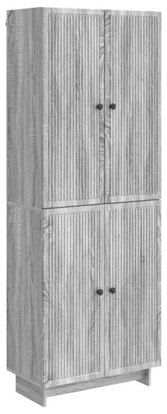 Szekrény szett 2 pcs Szürke Sonoma 66 x 34,5 x 90 cm Szerelt Fa