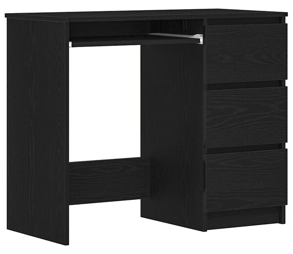 Fekete tölgy forgácslap íróasztal 90 x 45 x 76 cm