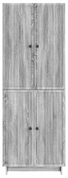 Szekrény szett 2 pcs Szürke Sonoma 66 x 34,5 x 90 cm Szerelt Fa