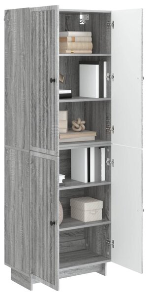 Szekrény szett 2 pcs Szürke Sonoma 66 x 34,5 x 90 cm Szerelt Fa