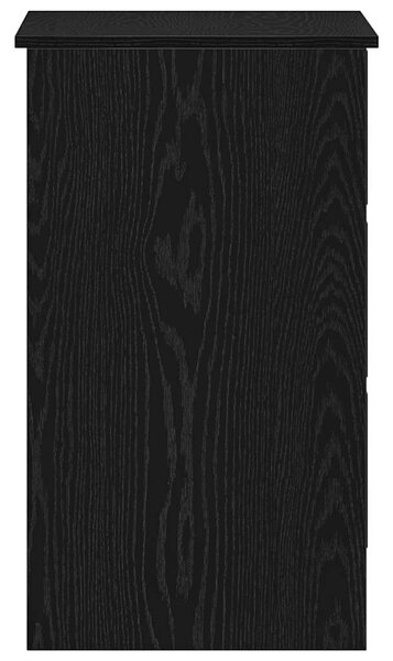 Fekete tölgy forgácslap íróasztal 90 x 45 x 76 cm