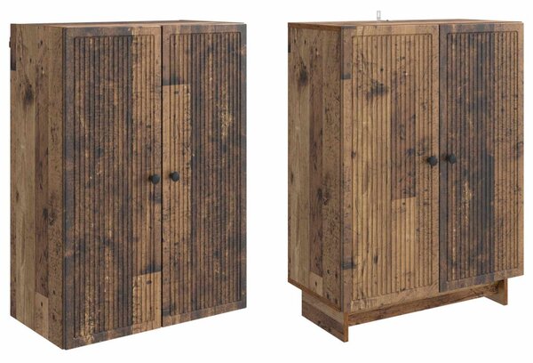 Szekrény szett 2 pcs Antik Fa 66 x 34,5 x 90 cm Szerelt Fa