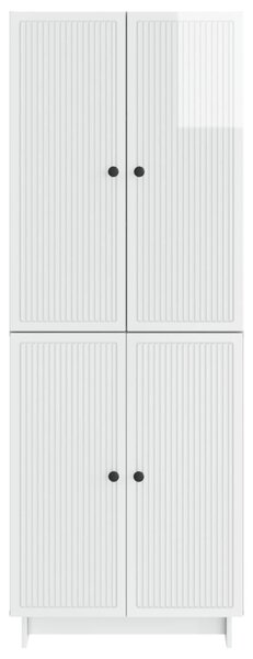 Szekrény szett 2 pcs Magasfényű Fehér 66 x 34,5 x 90 cm