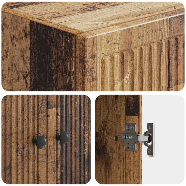 Szekrény szett 2 pcs Antik Fa 66 x 34,5 x 90 cm Szerelt Fa