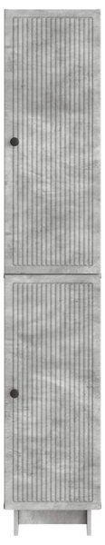 Szekrény szett 2 pcs Betonszürke 34,5 x 33 x 90 cm Szerelt Fa