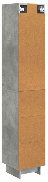 Szekrény szett 2 pcs Betonszürke 34,5 x 33 x 90 cm Szerelt Fa