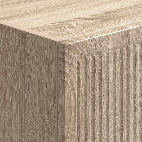 Szekrény szett 2 pcs Sonoma Tölgy 34,5 x 33 x 90 cm Szerelt Fa