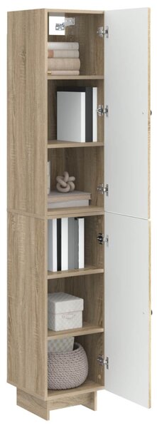 Szekrény szett 2 pcs Sonoma Tölgy 34,5 x 33 x 90 cm Szerelt Fa