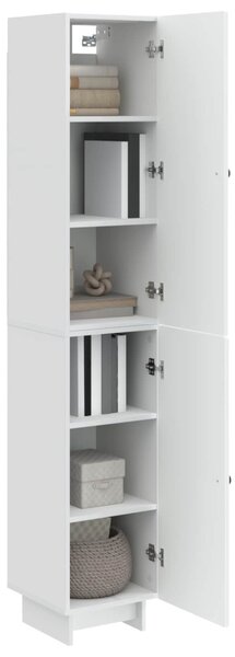 Szekrény szett 2 pcs Magasfényű Fehér 34,5 x 33 x 90 cm