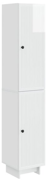 Szekrény szett 2 pcs Magasfényű Fehér 34,5 x 33 x 90 cm