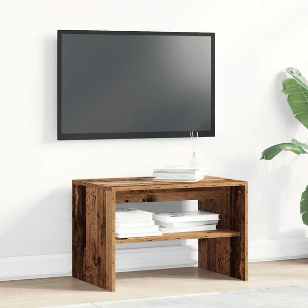 Antik hatású szerelt fa TV-szekrény 60x40x40 cm