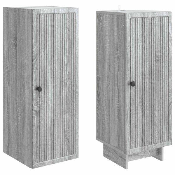 Szekrény szett 2 pcs Szürke Sonoma 34,5 x 33 x 90 cm Szerelt Fa