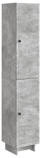 Szekrény szett 2 pcs Betonszürke 34,5 x 33 x 90 cm Szerelt Fa