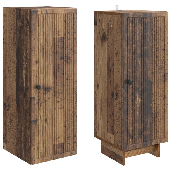 Szekrény szett 2 pcs Antik Fa 34,5 x 33 x 90 cm Szerelt Fa