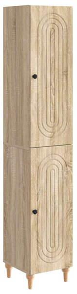 Szekrény szett 2 pcs Sonoma Tölgy Szerelt Fa