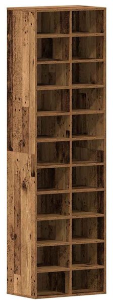 Antik fa szerelt fa cipősszekrény 54 x 34 x 183 cm