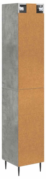 Szekrény szett 2 pcs Betonszürke 33 x 34,5 x 90 cm Szerelt Fa