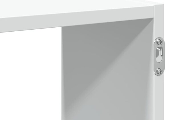 Fehér szerelt fa fali polc 100 x 25 x 50 cm