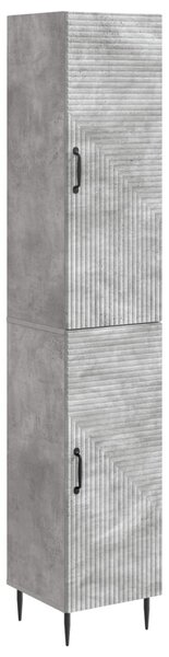 Szekrény szett 2 pcs Betonszürke 33 x 34,5 x 89,5 cm Szerelt Fa