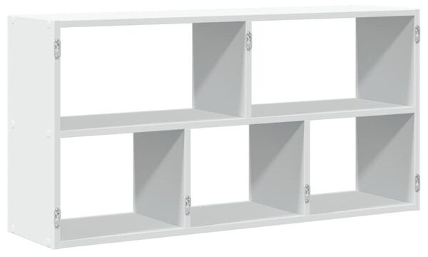 Fehér szerelt fa fali polc 100 x 25 x 50 cm