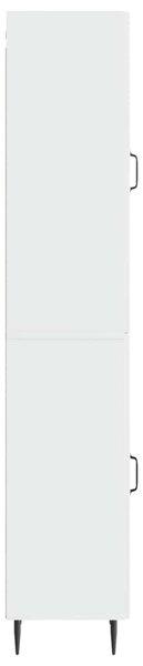 Szekrény szett 2 pcs Magasfényű Fehér 33 x 34,5 x 89,5 cm