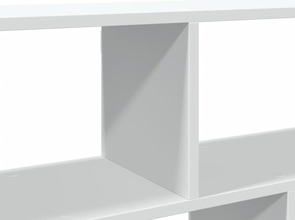 Fehér szerelt fa fali polc 100 x 25 x 50 cm